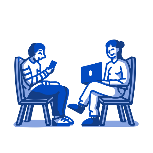 Speech therapist and client using EaseTalk platform for teletherapy and communication practice